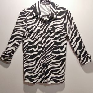 NWT Karl Lagerfeld Zebra Top Size XS